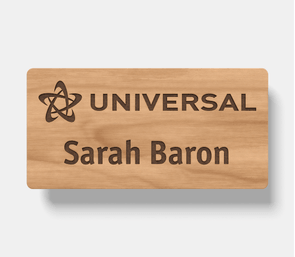 timberline® complete-engraved houten naambadge